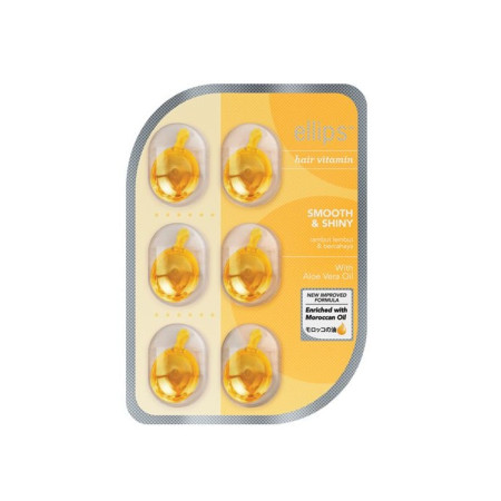 Витамины для волос Ellips Hair Vitamin Роскошное сияние с маслом Алоэ Вера 6 x 1 мл