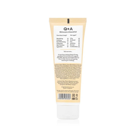 Очищающий крем для лица Q+A Oat Milk Cream Cleanser с овсяным молочком 125 мл