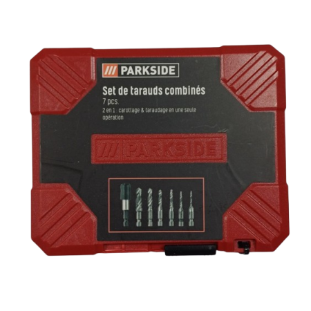 Набор свёрл-метчиков Parkside Set De Tarauds Combinés (6 шт + держатель)