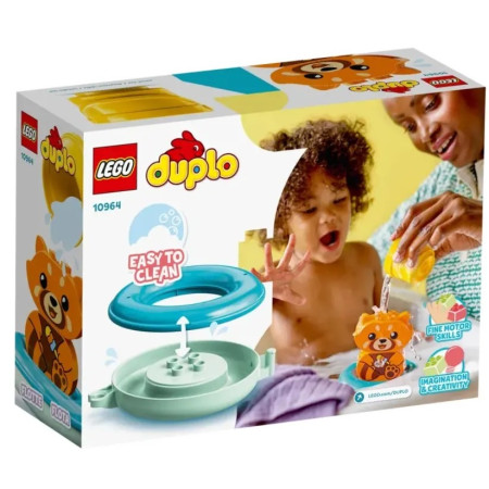 Конструктор LEGO Duplo My First Приключения в ванной: Красная панда на плоту 1,5+ 5 деталей (10964) 