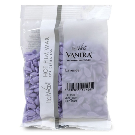 Горячий пленочный воск ItalWax Vanira Лаванда в гранулах 100 г
