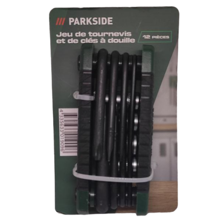 Набор отверток и торцевых ключей Parkside складной 12 шт