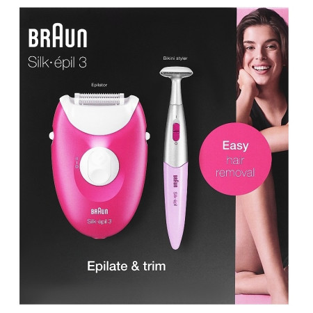 Электрический эпилятор + триммер Braun Silk Epil 3 Epilate & Trim (5320/6363)