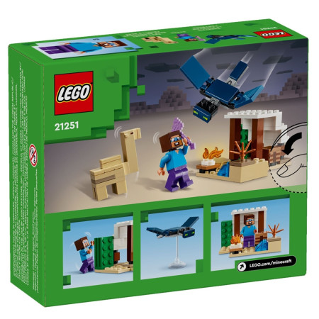 Конструктор LEGO Minecraft Экспедиция Стива в пустыню 75 деталей 6+ (21251)