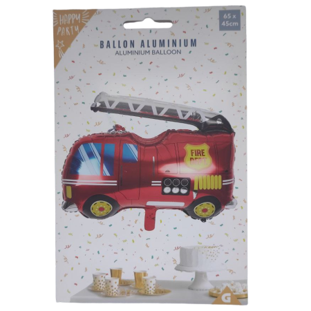 Воздушный фольгированный шар Happy Party Ballon Aluminum Пожарная машина 65х45 см 