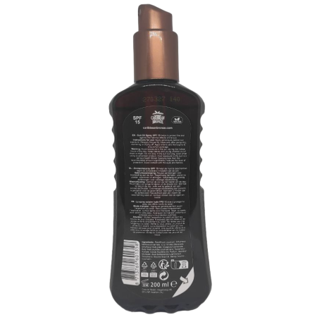 Солнцезащитное масло-спрей Caribbean Bronze Oil Spray SPF15 для загара 200 мл