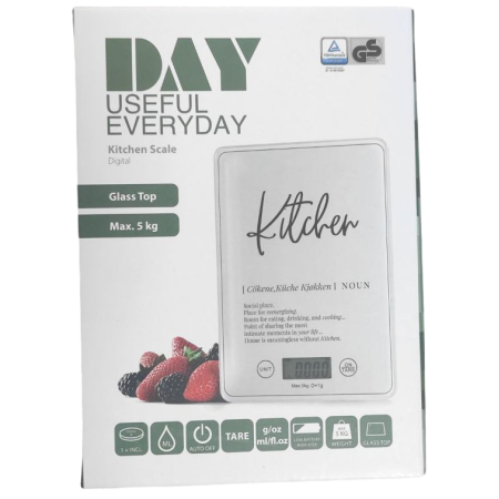 Цифровые кухонные весы Day Useful Everyday Kitchen Scale Digital белые 5 кг
