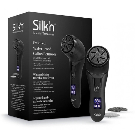 Электрическая пемза для ног Silk'n Fresh Pedi водонепроницаемая аккумуляторная черная