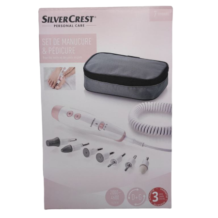 Фрезер для маникюра и педикюра SilverCrest Personal Care SMPS 7 E1 Pink (7 насадок)