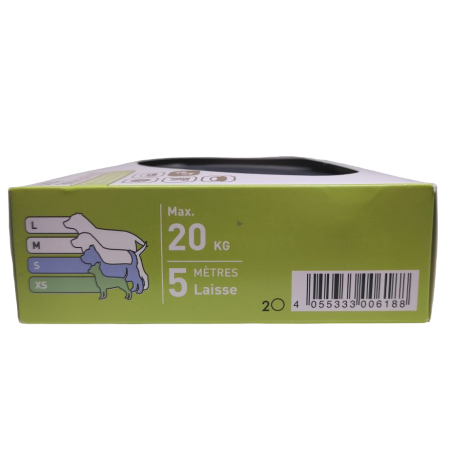 Поводок-рулетка Zoofari Laisse à Enrouleur à LED зеленый 5 м до 20 кг