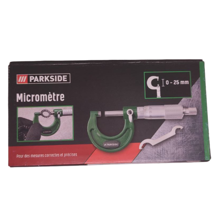Микрометр Parkside Micromètre U-образный 0-25 мм