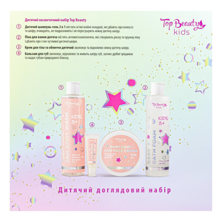 Набор детский Top Beauty Kids косметический (5 товаров в коробке)
