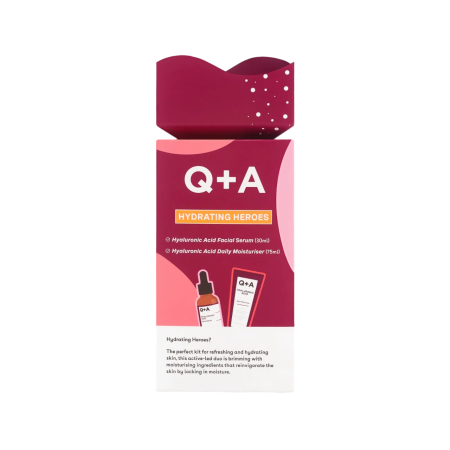 Подарочный набор Q+A Hydrating Heroes Gift Set для увлажнения кожи (крем 75 мл, сыворотка 30 мл)