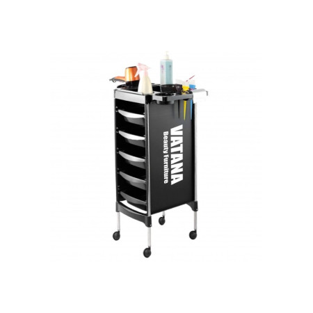 Тележка парикмахерская для салонов красоты Vatana Style Pro 578-003 на 5 рабочих отделений 