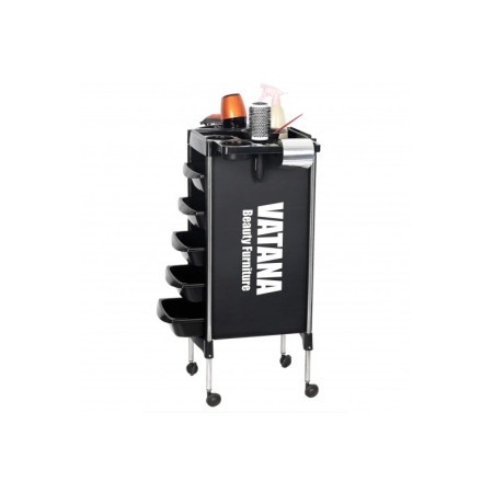Тележка парикмахерская для салонов красоты Vatana Style Pro 578-003 на 5 рабочих отделений 