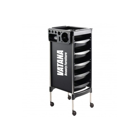Тележка парикмахерская для салонов красоты Vatana Style Pro 578-003 на 5 рабочих отделений 