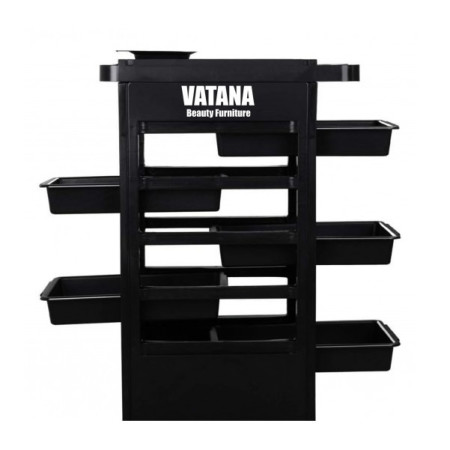 Тележка парикмахерская для салонов красоты Vatana 578-006 на 5 рабочих отделений 