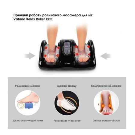 Роликовый массажёр для ног Vatana Relax Roller PRO (9955)