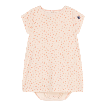 Платье-боди Petit Bateau с короткими рукавами хлопковое 24м/86 см