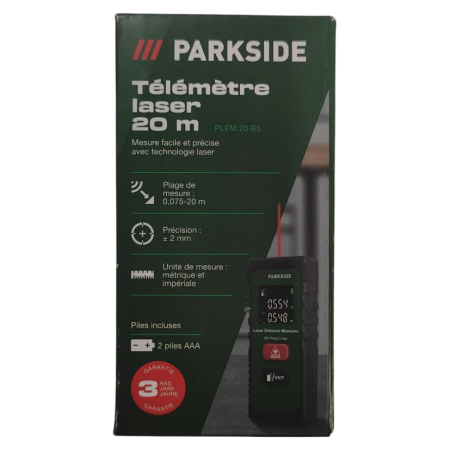 Лазерный дальномер Parkside PLEM 20 В5