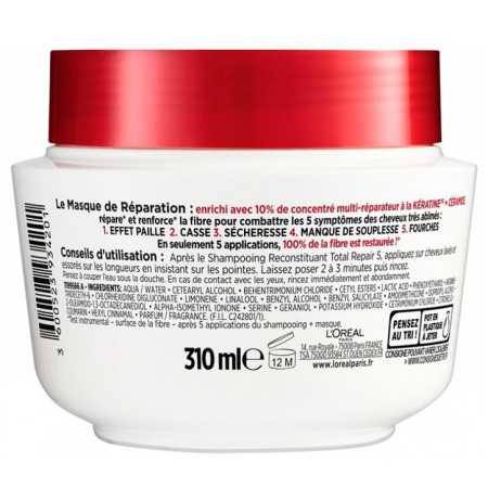 Восстанавливающая маска для волос L'Oreal Paris Elseve Total Repair 5 Masque Reconstituant 310 мл