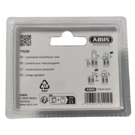 Замок навесной кодовый ABUS Combination Padlock 715/20