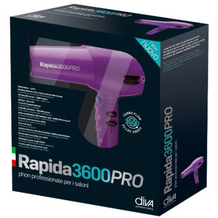 Фен для волос Diva D121 Rapida 3600 Purple