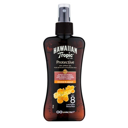 Водостойкое сухое масло для загара Hawaiian Tropic Protective SPF 8 200 мл