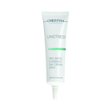 Дневной крем для кожи вокруг глаз и шеи Christina Unstress Probiotic day cream for eye and Neck «Пробиотик» 30 мл (7290100367612)