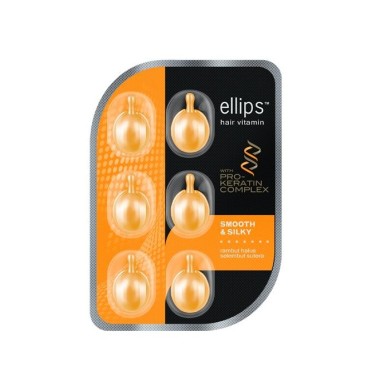 Витамины для волос Ellips Hair Vitamin Безупречный шелк с Про-Кератиновым Комплексом 6 x 1 мл