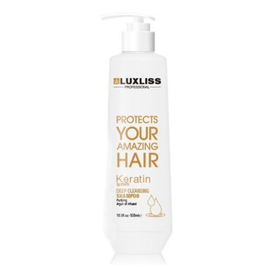 Шампунь Luxliss Keratin Deep Cleansing очищающий на основе кератина 500 мл