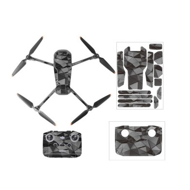 Защитные наклейки Sunnylife PVC Skin Stickers для DJI Mavic 3 Tech plaid (Drone Body + Arm + RC-N1 Remote Controller)