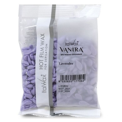 Горячий пленочный воск ItalWax Vanira Лаванда в гранулах 100 г