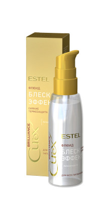 Флюид-блеск c термозащитой Estel Professional Curex Brilliance Fluid для всех типов волос 100 мл (4606453064239)