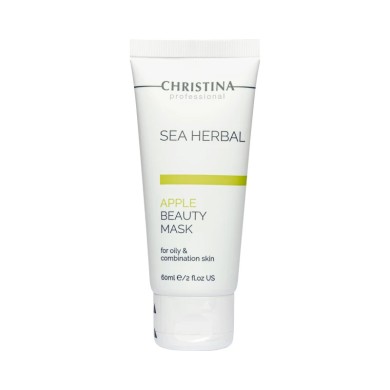 Яблочная маска Christina Sea Herbal Beauty Mask Green Apple для жирной и комбинированной кожи 60 мл (7290100360583)