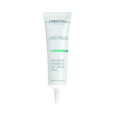 Дневной крем для кожи вокруг глаз и шеи Christina Unstress Probiotic day cream for eye and Neck «Пробиотик» 30 мл (7290100367612)
