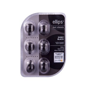 Вітаміни для волосся Ellips Hair Vitamin Нічне сяйво з фундуком та олією Алое Віра 6 x 1 мл