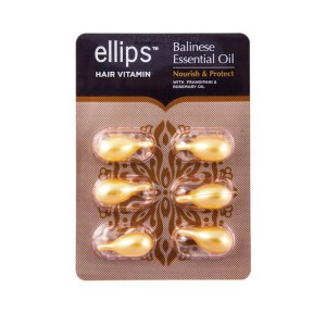Вітаміни для волосся Ellips Hair Vitamin Харчування та захист Балі з маслом Плюмерії та Розмарину 6 x 1 мл