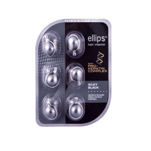 Вітаміни для волосся Ellips Hair Vitamin Шовкова ніч із Про-Кератиновим Комплексом 6 x 1 мл