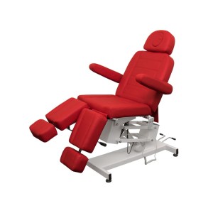 Педикюрне крісло BSUkraine 3706 1 червоне мотор