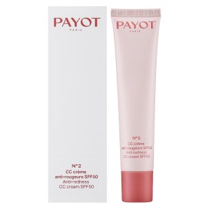 Коригуючий СС-крем для обличчя Payot Creme N°2 CC Cream Anti-Rougeurs SPF 50 для зняття почервоніння шкіри 40 мл