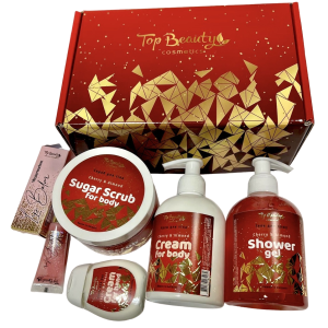 Бокс подарунковий Top Beauty Cherry & Almond Вишня та мигдаль (5 товарів в коробці)