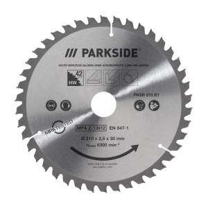 Полотно для дискової пилки Parkside PKSB 210 B1 з 42 зубами (210х2,5х30 мм)