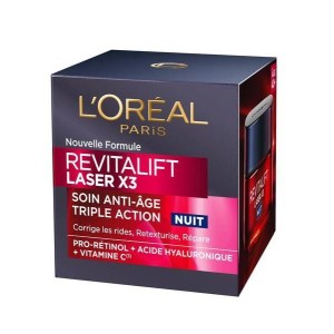 Нічний крем L'Oreal Paris Revitalift Laser X3 Triple Action антивіковий 50 мл