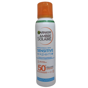 Сонцезахисний спрей-вуаль Garnier Ambre Solaire Sensitive Expert+ SPF 50+ гіпоалергенний для чутливої ​​шкіри 150 мл