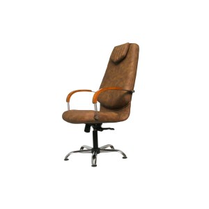 Педикюрне крісло Дива-Стиль Клео-1 із пластиковими підлокітниками екошкіра ексклюзив