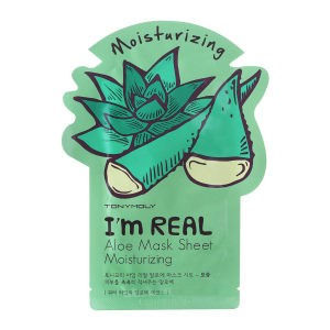 Тканинна маска для обличчя Tony Moly Real Aloe Mask Sheet зволожуюча з екстрактом алое 21 мл