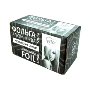 Фольга Etto Foil у коробці з відрізною лінійкою в рулоні 100 м 14 мкм