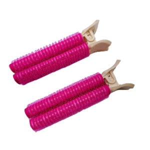 Бігуді-затискачі Kalipso Fluffy Hair Roller Pins для прикореневого об'єму малинові 2 шт