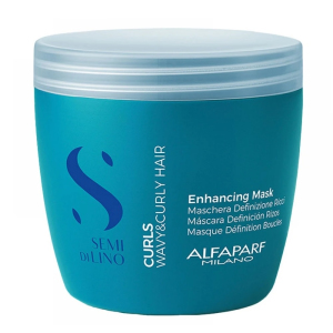 Маска Alfaparf Semi Di Lino Curls Enhancing Mask для кучерявого волосся 500 мл (PF020617)